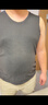 海瀾之家（HLA）男士保暖背心男雙面絨無(wú)痕陽(yáng)離子舒適透氣圓領(lǐng)打底彈力寬肩背心 紅外發(fā)熱抗菌防螨2件-黑色+深灰 3XL /185(體重170-190斤) 曬單實(shí)拍圖