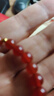 普陀山2026馬年本命年紅瑪瑙手串女款紅色天然瑪瑙黃金珠手鏈新年禮物 曬單實(shí)拍圖