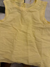 MUJI 女式 漢麻棉無(wú)袖罩衫t恤上衣女款內搭26年春夏新品 BC2RRA6S 黃色條紋 XL (165/92A) 曬單實(shí)拍圖