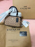 蔻馳（COACH）【品牌直供】女士SATCHEL小號手提單肩斜挎包CW197禮物 曬單實(shí)拍圖