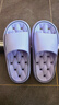 XGGC鏤空浴室拖鞋男士家居速干洗澡防滑厚底eva漏水涼拖鞋 紫色36-37 曬單實(shí)拍圖