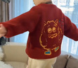 齊齊熊（ciciibear）[力安同款][羊羔絨小魔怪]齊齊熊寶寶加絨外套男童冬款兒童保暖衣 波爾多紅 110 曬單實(shí)拍圖