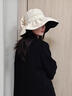 MAGIOPY防曬帽女款2026新款大檐防曬帽防紫外線(xiàn)遮陽(yáng)帽夏季抗UV漁夫帽 聯(lián)系客服備注顏色 M(56-58cm) 曬單實(shí)拍圖