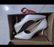 dusto大東淺口鞋女鞋春季新款簡(jiǎn)約細跟高跟套腳C0803 黑色 38 曬單實(shí)拍圖