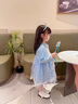 G.duck小黃鴨愛(ài)莎公主裙女童連衣裙秋裝2025新款兒童艾莎裙子女寶寶紗裙 藍色 110 建議4~5歲【100-110cm】cm 曬單實(shí)拍圖