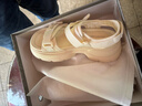 紅蜻蜓運動(dòng)涼鞋女夏季厚底外穿百搭休閑松糕沙灘鞋WTK25309 米色 35 曬單實(shí)拍圖