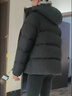 高梵黑金鵝絨服雷總同款機能4.0五格新款男士短款羽絨服 高定騎士黑XL 曬單實(shí)拍圖