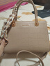 CHASEL&KARIN包包女包單肩斜挎包騏驥紅結婚新娘包大容量氣質(zhì)款 媽媽生日禮物 杏色 曬單實(shí)拍圖