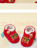 嬰幼兒鞋春秋冬季0-12個(gè)月男女寶寶鞋襪不掉鞋軟底防滑步鞋子寶寶 粉紅色小花鞋子 12.5 110mm L碼, 內長(cháng)12厘米, 建議6-12個(gè)月 曬單實(shí)拍圖