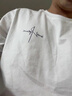 (重磅純棉)短袖t恤男夏季新款透氣打底衫休閑百搭五分半截袖 白色 XL 曬單實(shí)拍圖