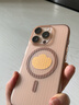 猩球衛士高級感防指紋適用Apple/蘋(píng)果iPhone16Pro磁吸瓦楞手機殼超薄行李箱條紋保護套磨砂透明外殼沙漠金 曬單實(shí)拍圖