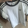 阿迪達斯 adidas【滔搏運動(dòng)】三葉草女子3S TEE SLIM短袖T恤 KD3683 S 曬單實(shí)拍圖
