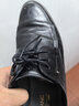 奧康男鞋2025新款春秋黑色系帶皮鞋男款商務(wù)休閑鞋通勤正裝德比鞋MT 曬單實(shí)拍圖