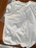 立蒙（LIMENG）男女裝素色180g全棉短袖t恤圓領(lǐng)寬松體恤打底衫 白色 M 曬單實(shí)拍圖