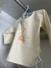 貝瑞加（Babyprints）新生兒衣服2件裝男女寶寶半背衣純棉長(cháng)袖嬰兒上衣親膚柔軟 黃59 曬單實(shí)拍圖
