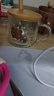 玻璃杯牛奶杯兒童早餐杯帶蓋勺可愛(ài)水杯學(xué)生咖啡杯 可愛(ài)小熊+竹蓋+木柄勺 350ml 曬單實(shí)拍圖