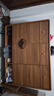 雷揚新中式實(shí)木鞋柜家用門(mén)口入戶(hù)玄關(guān)柜一體靠墻大容量收納儲物門(mén)廳柜 祥云胡桃（長(cháng)120cm寬35cm高101cm） 曬單實(shí)拍圖