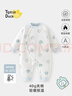 翹腳鴨（Tiptoe Duck）嬰兒衣服40g新生兒連體衣加厚夾棉服保暖秋冬季滿(mǎn)月寶寶純棉睡衣 曬單實(shí)拍圖