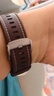 HUAWEI WATCH 5 木星棕素皮氟橡膠復合表帶（L碼）(22mm)適配WATCH5 46mm 曬單實(shí)拍圖