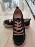 人本帆布鞋女鞋春秋季透氣男鞋情侶板鞋 黑棕（帆布） 41（男款） 曬單實(shí)拍圖