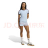 阿迪達斯（adidas）三葉草系列 女 3S TEE SLIM 短袖T恤 KD3684 藍色 XL 曬單實(shí)拍圖