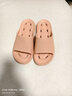 NITORI宜得利家居 情侶涼拖簡(jiǎn)約男女夏天涼鞋拖室內穿家用漏水拖鞋 粉色 37-38 曬單實(shí)拍圖