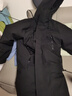 鴨鴨（YAYA）王一博同款羽絨服男女同款2025新款連帽時(shí)尚保暖百搭中長(cháng)款外套YX 黑色 L 175/92A 曬單實(shí)拍圖