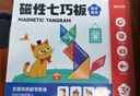 時(shí)光學(xué)磁性七巧板小學(xué)生專(zhuān)用智力拼圖同步一年級兒童幼兒園益I智教玩具 七巧板【一年級下冊數學(xué)教具】 曬單實(shí)拍圖