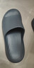 京東京造【3.5cm踩屎感】eva厚底拖鞋男士防臭休閑涼拖鞋 碳灰 42-43 曬單實(shí)拍圖