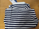 Navigare【100%棉】意大利小帆船條紋POLO衫女上衣夏季休閑純棉短袖女 漂白/藍 M 碼 曬單實(shí)拍圖