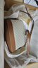 MICHAEL KORS 邁克高仕 MK Jet Set Charm 中號皮質(zhì)貝殼包斜挎包 香草白 / 棕色 149 中號 曬單實(shí)拍圖