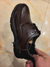 奧康（Aokang）牛皮系帶皮鞋男英倫風(fēng)正裝商務(wù)鞋子男棕色40碼 曬單實(shí)拍圖