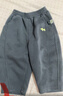 嘟嘟家寶寶褲子舒適春季兒童彎刀衛褲春款男童長(cháng)褲女童休閑褲 云霧灰120 曬單實(shí)拍圖