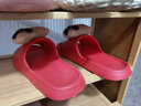 樸西新款踩屎感女士室內涼拖鞋居家軟底防滑浴室 樹(shù)莓紅 39-40 曬單實(shí)拍圖