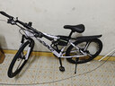 美翊諾山地自行車(chē)越野男女成人輕便碟剎變速學(xué)生城市公路賽車(chē)減震 森林狼三刀輪白色 26寸27速/160-185cm 曬單實(shí)拍圖
