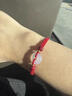 戚小米平安扣手繩手鏈女男款紅色本命年編織紅繩護身符520禮物送女朋友 平安扣-平安紅手鏈 曬單實(shí)拍圖