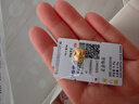 周六福硬金招財貓黃金轉運珠男女足金生日禮物A1610417 禮盒版約0.91g 曬單實(shí)拍圖