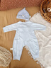 童戀初心【2件裝】嬰兒連體衣春秋純棉系帶新生兒衣服睡衣打底男女寶寶 曬單實(shí)拍圖