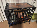 腆寵狗籠狗窩人寵共用狗別墅鋼木制家具茶伴寵居柜狗籠子中小型犬貓籠 曬單實(shí)拍圖