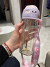 恩尼諾吸管杯孕婦刻度杯產(chǎn)婦專(zhuān)用水杯躺著(zhù)喝水ppsu糖耐杯子兒童女生可用 紫【德國ppsu】【贈背帶】【孕期產(chǎn)后月子可用】 500ml 曬單實(shí)拍圖