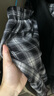 名創(chuàng  )優(yōu)品（MINISO）藍格子闊腿運動(dòng)休閑褲女2026春季新款高腰寬松顯瘦垂感直筒拖地褲 黑白格 M /160(體重100-115斤) 曬單實(shí)拍圖