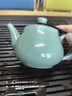 涵青堂青瓷功夫茶具泡茶壺 龍泉純色哥窯冰裂紋單壺 普洱小容量小茶壺 小號茶壺  哥窯梅子青開(kāi)片 260ml 曬單實(shí)拍圖