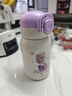 迪士尼保溫杯兒童帶吸管316不銹鋼大容量彈蓋男女小學(xué)生便攜直飲水杯子 曬單實(shí)拍圖