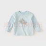 戴維貝拉兒童T恤2024春裝男童洋氣卡通長(cháng)袖打底衫寶寶套頭衫 曬單實(shí)拍圖