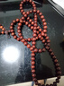 贊比亞小葉紫檀手串108血檀高密沉水老料佛珠民族風(fēng)紅木念珠手鏈 高密沉水老料8mm*108顆 曬單實(shí)拍圖