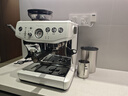 鉑富（Breville）BES876 半自動(dòng)咖啡機 家用意式 研磨奶泡一體式 智能輔助壓粉系統 大容量水箱 25擋研磨 白 曬單實(shí)拍圖