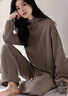 古今（GUJIN）【羊毛桑蠶絲】磨絨睡衣女加絨秋冬25新款家居服可外穿睡褲套裝XL 曬單實(shí)拍圖