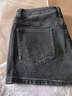 UR2025春季新款女裝復古水洗休閑百搭牛仔短褲UYY850103 曬單實(shí)拍圖