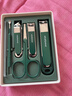 sijiang斯匠指甲刀鼻毛剪套裝指甲鉗家用指甲剪耳挖勺修甲工具綠色6件套 曬單實(shí)拍圖