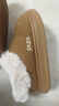 樸西棉拖鞋女士冬季包跟室內家居保暖厚底月子棉鞋女款外穿秋冬季 棕色 均碼 (275mm) 適合43-44 曬單實(shí)拍圖